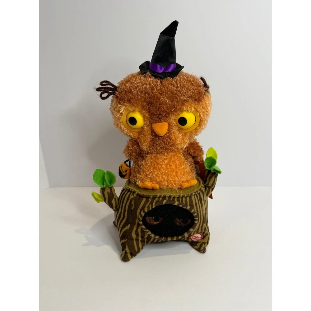 Hallmark Whooo's Watching Me Owl Halloween Musical Animated Plush Witch